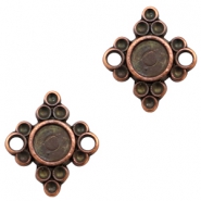 Colgante/entrepieza met&aacute;lico TQ rombo con engaste cobre (sin n&iacute;quel)