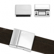 Cierre magn&eacute;tico metal Basic Quality &Oslash;15x3mm plata vieja (sin n&iacute;quel)