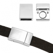 Cierre magn&eacute;tico metal Basic Quality &Oslash;10.2x3.1mm plata vieja (sin n&iacute;quel)