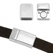 Cierre magn&eacute;tico metal Basic Quality &Oslash;10x2.1mm plata vieja (sin n&iacute;quel)