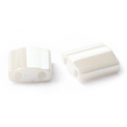 Abalorios Miyuki Tila 5x5mm Ceylon antique ivory pearl TL-592