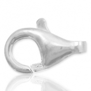 Plata 925 Fornituras mosquetón 9mm Plata