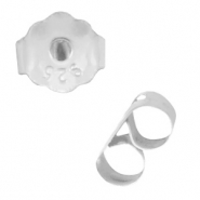 Plata 925 Fornituras cierre de pendientes Plata