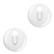 Colgantes met&aacute;licos Basic Quality letra U Plata vieja (sin n&iacute;quel)