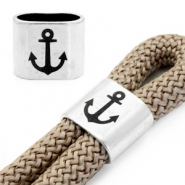 Correderas metálica DQ "ANCHOR" Plata vieja (sin níquel)