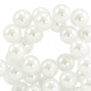 Perlas de cristal 6mm Top Quality Blanco