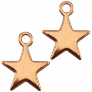 Abalorios metálicos DQ oro rosado Colgantes metálicos DQ oro rosado