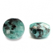 Piedras naturales Jaspe D&aacute;lmata faceteadas 5mm Azul turqueza