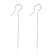 Pendientes Acero Inox Plateado