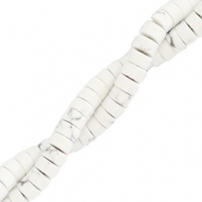 Piedras naturales abalorios disco 4mm Marmól beige