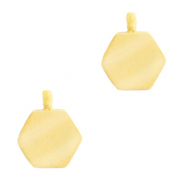 Colgantes Acero Inox hex&aacute;gon Dorado