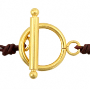 Fornituras Acero inox cierre con anilla 12mm Dorado