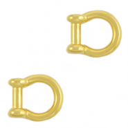 Colgantes met&aacute;licos DQ entrepieza anillo Dorado (sin n&iacute;quel)