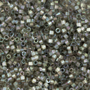 Abalorios Miyuki Delica's 11/0 Silk inside dyed rustic gray ab DB-1872