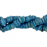 Abalorios conchas disco 7mm Azul nocturno