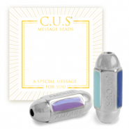 Joyer&iacute;a message beads C.U.S&reg; "amour" Plateado (sin n&iacute;quel)