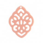 Colgantes de resina barroc rombo Rosa vintage