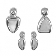 Colgantes met&aacute;licos DQ familia Plata vieja (sin n&iacute;quel)