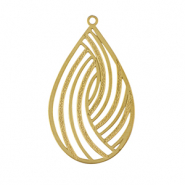 Colgantes Acero Inox bohemios gota Dorado