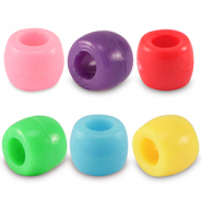 Abalorios acrílicos rondeles 8mm Multicolor