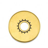 Abalorios met&aacute;licos DQ dona Dorado (sin n&iacute;quel)