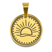 Colgantes Acero Inox sol Dorado