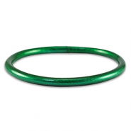 Pulsera mitación Pan de Oro 5mm talla M Verde edén