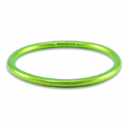Pulsera mitación Pan de Oro 5mm talla M Verde lima
