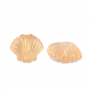 Abalorios acr&iacute;licos concha Transparente marr&oacute;n cobrizo