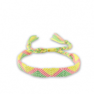 Pulsera tobillera Trendy Amarillo-rosa-verde