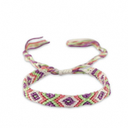 Pulseras Trendy Púrpura Victoriano-blanco