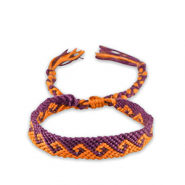 Pulseras Trendy Púrpura uva-cáscara de naranja