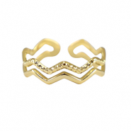 Anillos Acero Inox Dorado