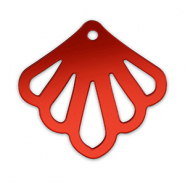 Colgantes llamativos concha Rojo metálico