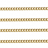 Fornituras Acero Inox cadena jasseron gourmet Dorado