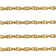 Fornituras Acero Inox cadena jasseron cord&oacute;n Dorado