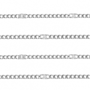 Fornituras Acero Inox cadena jasseron gourmet Plateado