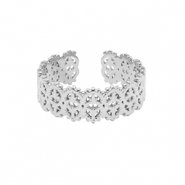 Anillos Acero Inox Plateado