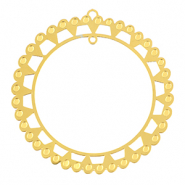 Colgantes Acero Inox bohemios 48mm Dorado