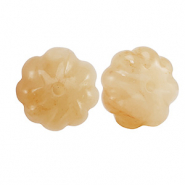 Piedras Naturales abalorios Cuarzo de Aventurina flor Naranja cobrizo