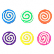 Abalorios de pol&iacute;meros espiral Multicolor
