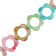 Abalorios conchas flor Multicolor