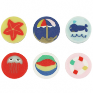 Abalorios de pol&iacute;meros playa Multicolor