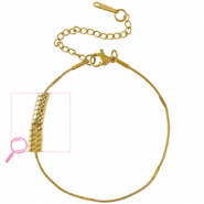 Pulseras Acero Inox Dorado