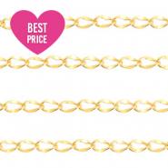 Fornituras Acero Inox cadena jasseron Dorado