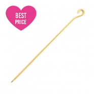 Fornituras acero inox bast&oacute;n con anilla 35mm Dorado