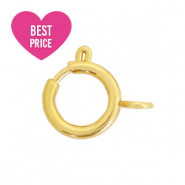 Fornituras acero inox cierre de reasa 7x9mm Dorado