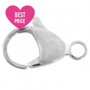 Fornituras Acero inox mosquetón 10mm Plateado