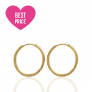 Pendientes Acero Inox criolla 11mm Dorado