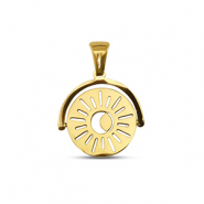 Colgantes Acero Inox sol giratorio Dorado
